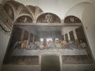 2024年の年末年始　快晴のミラノ・フィレンツェ旅行５泊８日　（５）ミラノその２　観光最終日は、朝から最後の晩餐