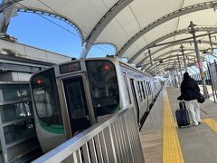 電車で仙台駅に
